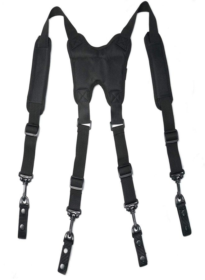 MELOTOUGH Tactical Harness Tactical Suspenders 1.5 inch Police Suspenders for Duty Belt (Black) - Image 1