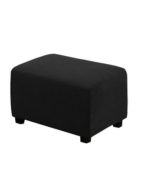 Elastic cover for armchair (elastane), rectangular, elastic footrest cover, padded all-inclusive stool cover, simple home sofa stepstool cover