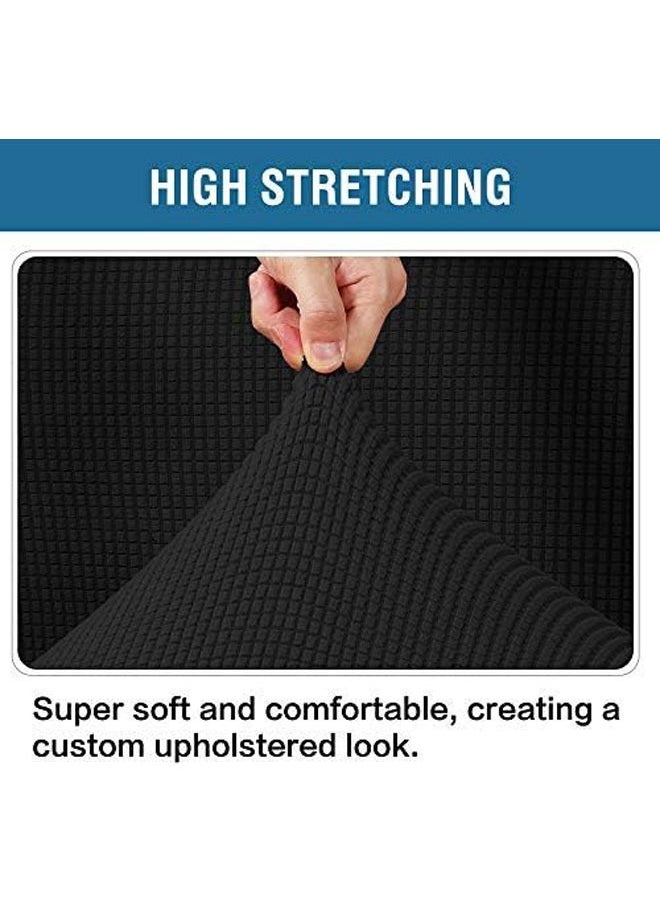 General Elastic cover for armchair (elastane), rectangular, elastic footrest cover, padded all-inclusive stool cover, simple home sofa stepstool cover  - Image 4