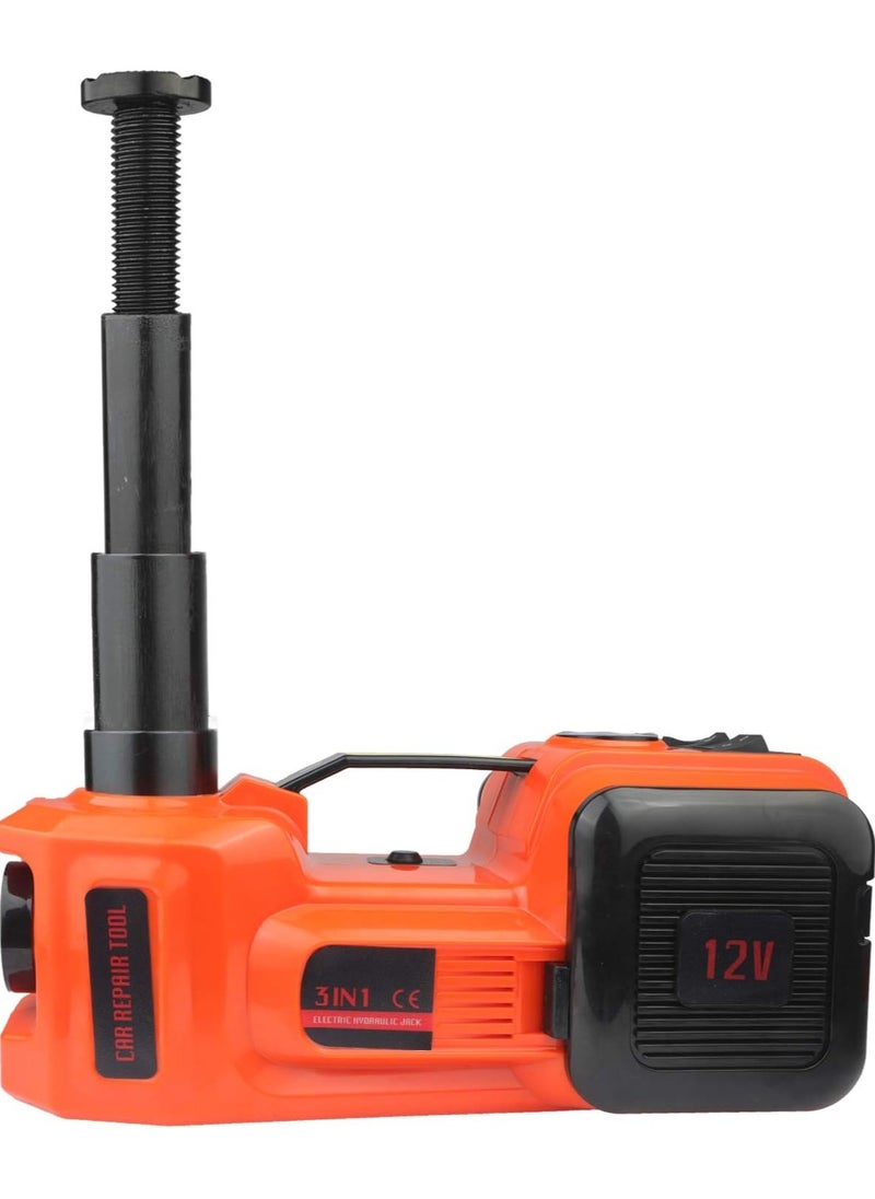 Generic Electric Hydraulic Car Jack 12V DC 5T (11023lb) Electric Hydraulic Car Jack Kit | 3-in-1 Floor Jack with Tire Inflator, LED Flashlight & Safe Hammer | Compact Auto Emergency Repair Tool Set  - Image 1