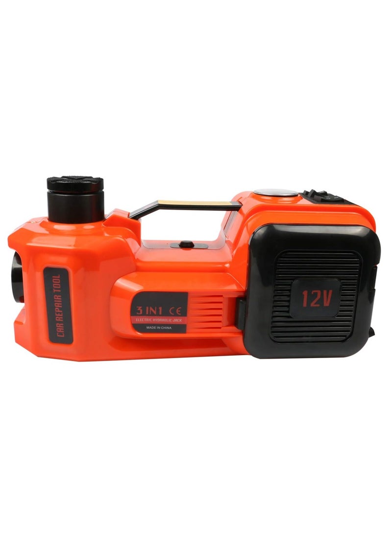 Generic Electric Hydraulic Car Jack 12V DC 5T (11023lb) Electric Hydraulic Car Jack Kit | 3-in-1 Floor Jack with Tire Inflator, LED Flashlight & Safe Hammer | Compact Auto Emergency Repair Tool Set  - Image 5