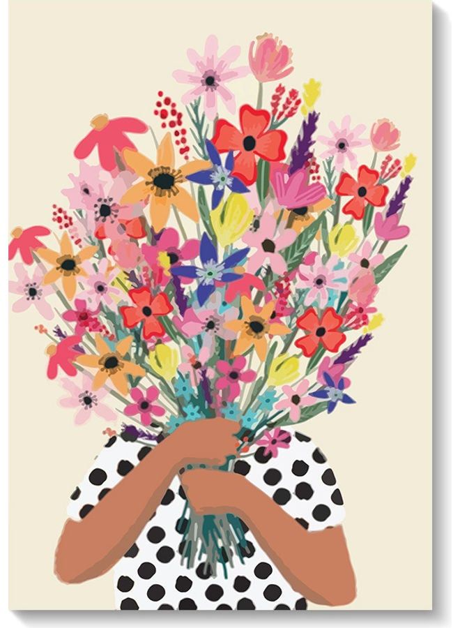 RYN لوحة فنية جدارية زخرفية متعددة الألوان 40 × 60 سم - Image 1