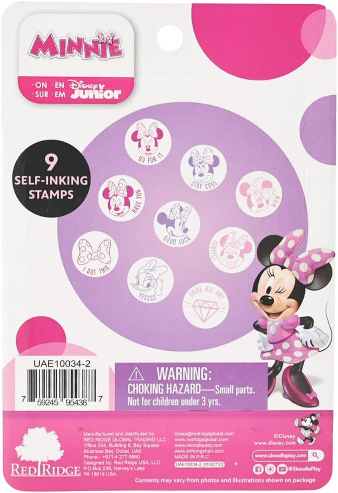 Skoodle Minnie Mouse Self-Inking Stamp Big Kit – Disney Craft Set with Multiple Stamps & Ink Pad – Creative Fun for Kids Ages 4+- Pack Of 02 - Image 3