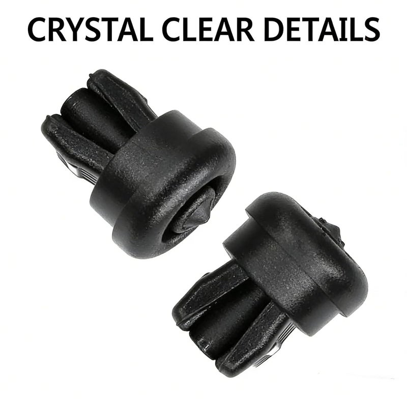 4 قطع مشابك رف الأمتعة البلاستيكية السوداء للسيارات، رقم OEM #1606854680 بديل مشابك تركيب حامل الأمتعة، حامل خطاف حبل رف الصندوق لسيارات نيسان - Image 3
