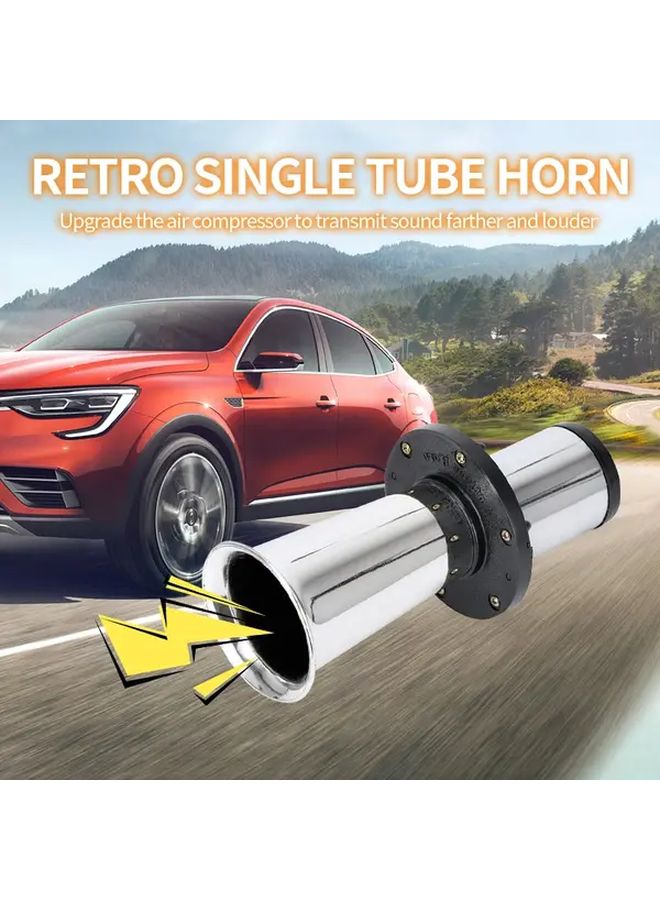 Silvery 12V Vintage Air Horn Retro Bell Loud Speaker For Car Truck Boat - Image 1
