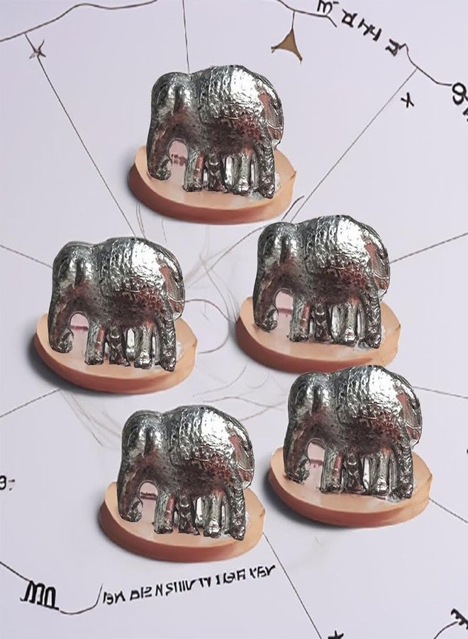 DHINCHAK® Haathi/Elephant Ranga Remedy/Lead Figurines for Rahu Dosh Shanti - for Floating in Water- Jal Mein Pravahit Karne Ke Liye (5, Elephant 250 gram Approx) - Image 5