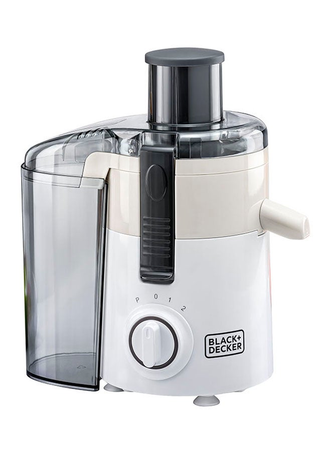 BLACK+DECKER Juice Extractor with Large Feeding Chute 950 ml 250 W JE250-B5 White - Image 1