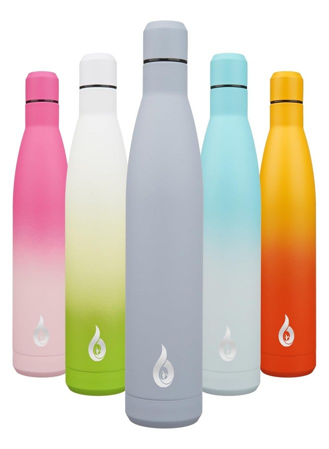 BJPKPK Insulated Water Bottle 25oz Stainless Steel Water Bottles Reusable Metal Thermos Water Bottle Keep Cold And Hot,Mist Grey - Image 1