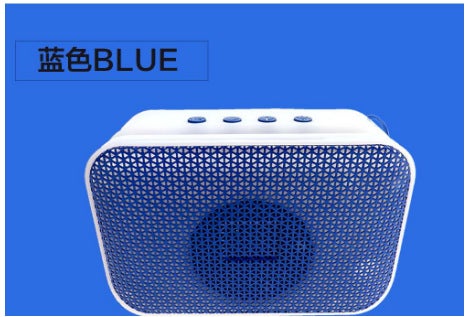 Portable Bluetooth Speaker Mini Bass Cannon Blue 