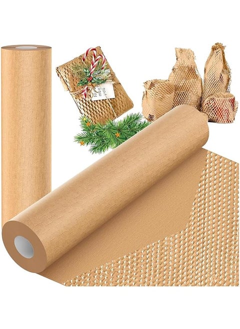 Honeycomb Packing Paper Eco Protective Packaging Material For Gift Boxes Sustainable Alternative To Bubble Wrap For Moving Shipping Wrapping