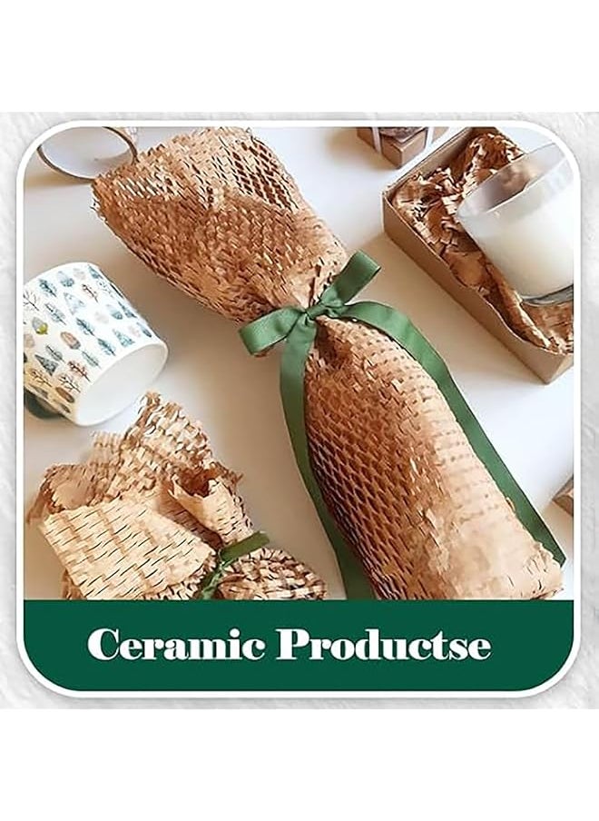 erorex - Honeycomb Packing Paper Eco Protective Packaging Material For Gift Boxes Sustainable Alternative To Bubble Wrap For Moving Shipping Wrapping - Image 1