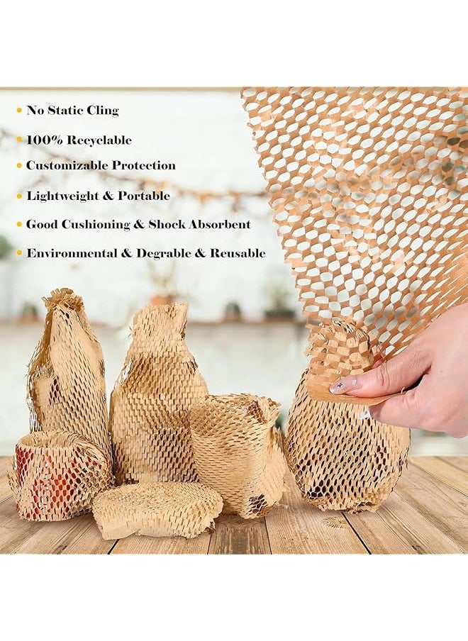 erorex - Honeycomb Packing Paper Eco Protective Packaging Material For Gift Boxes Sustainable Alternative To Bubble Wrap For Moving Shipping Wrapping - Image 1