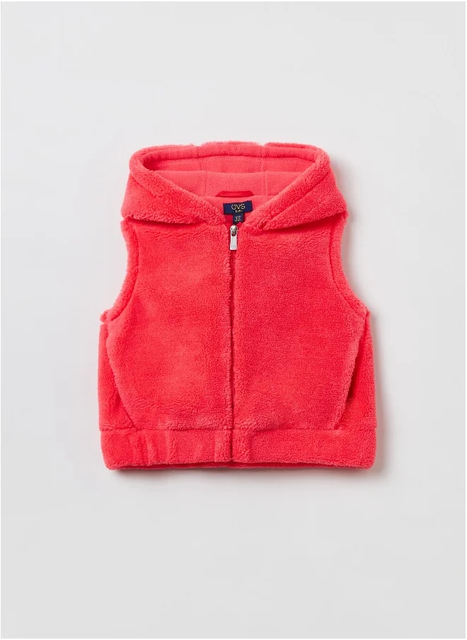 Ovs Ovs Sherpa Gilet With Hood