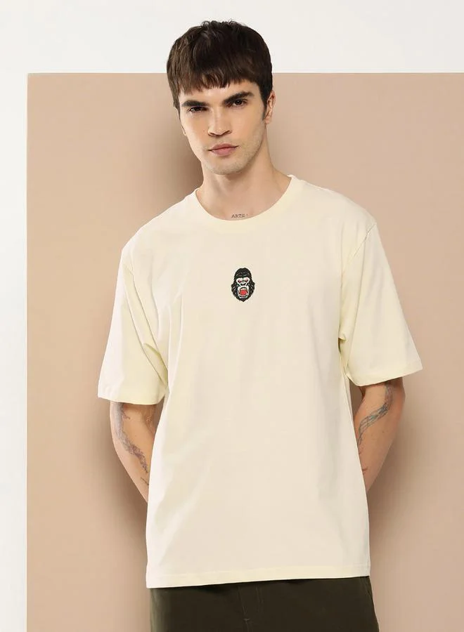 ديفيرينس أوف أوبينيون Oversized Gorilla Graphic Print T-Shirt by Styli