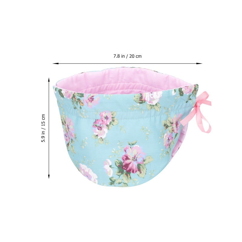 Tea Cozy Cover Insulated Cotton Tea Cosy Teapot Crowd Breakfast Square Sky-Blue 1Pack Burn Protection - Image 2