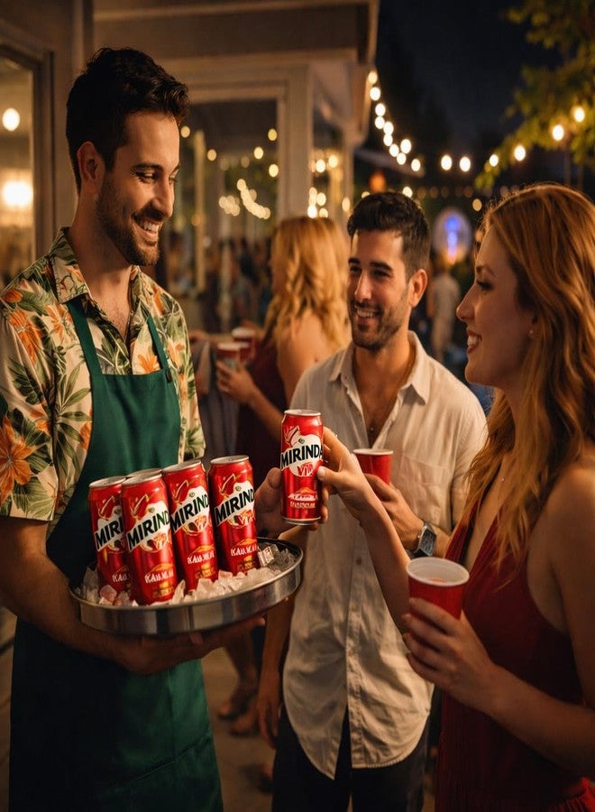 Pepsi MiRINDA Xá Xị (Sarsaparilla) Berry Flavoured Carbonated Soft Drink (Pack of 3) 320ml Can By COUGAR, Refreshing Fizzy Soda Beverage, Sweet & Aromatic Sparkling Drink, Ready to Serve Chilled, Single Serve for Parties, Picnics & Everyday Refreshment - (Imported-VIET) - Image 5