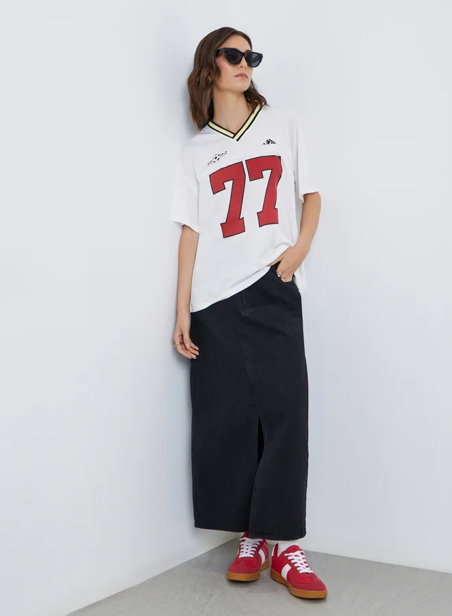 Take Two Take Two Graphic Printed Oversized T-Shirt