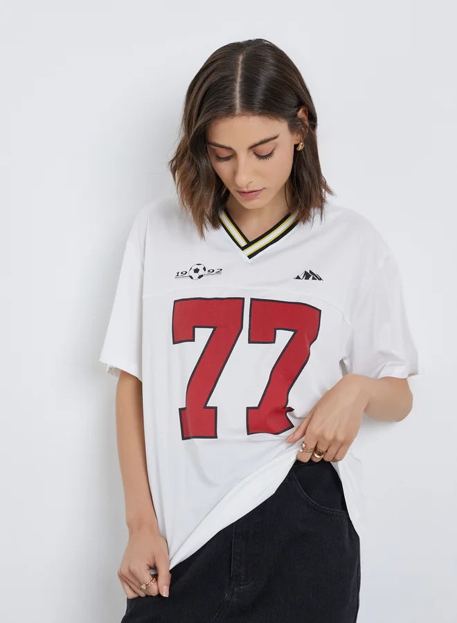 Take Two Take Two Graphic Printed Oversized T-Shirt