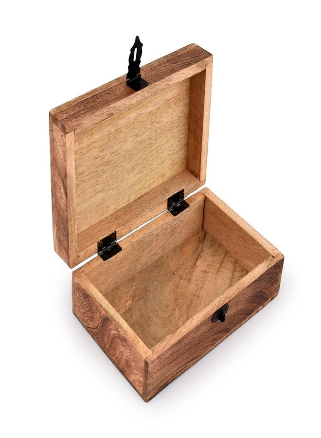 NIRMAN Handmade Wooden Jewellery Trinket Box Keepsake Storage Organizer with Hand Carved Celtic Design - Image 4
