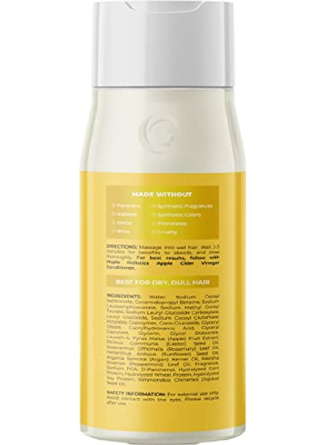 Vegan Apple Cider Vinegar Shampoo Clarifying Shampoo For Build Up With Argan Oil Keratin Jojoba Oil And Rosemary Essential Oil For Hair Sulfate Free Shampoo For Dry Hair And Dry Scalp Treatment