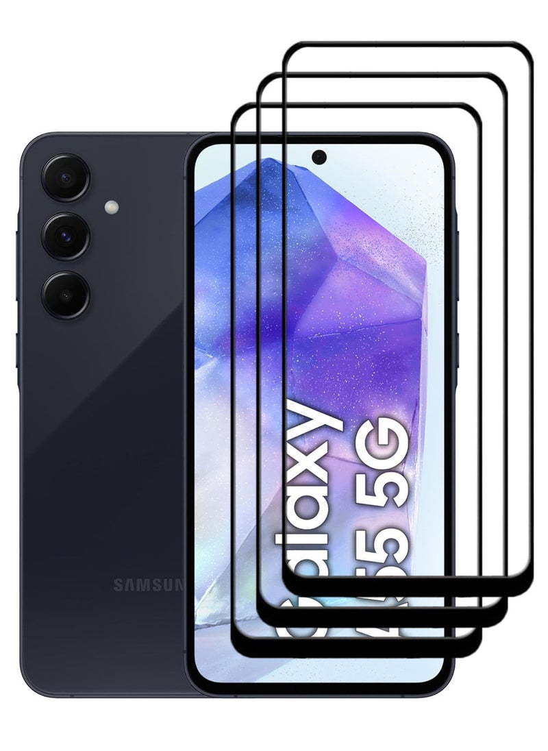 أكاليكس 3 قطع، حماية شاشة، لهاتف سامسونج جالاكسي A55، جودة ممتازة. - Image 1