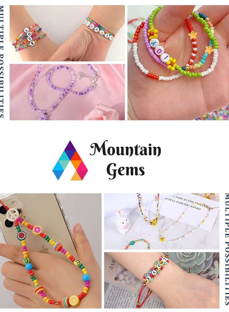 Mountain Gems Craft Beads Assorted Kit with Organizer Box for DIY Bracelets, Jewelry Making  - Image 3