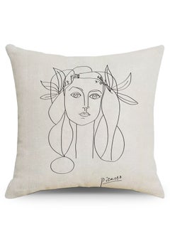 Y&D Nordic abstract pattern linen material pillowcase pillow cover 45*45cm 