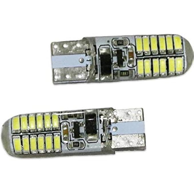 توبيز T10 Pcb W5W 3014 24 SMD 24 LED مصباح إضاءة LED من السيليكا فائق البياض أضواء تصفية 12 فولت فلاش 2 وضعين - Image 4