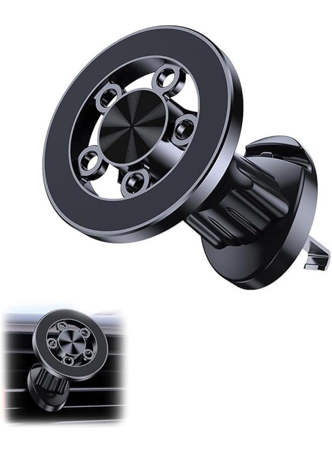 Green Tiger Car Mount Magnet & Clip Hook Magnetic Cell Phone Holder for Vent, Universal Cellphone Stand Truck Cradle Accessories for iPhone 16 15 14 13 12 11 Android