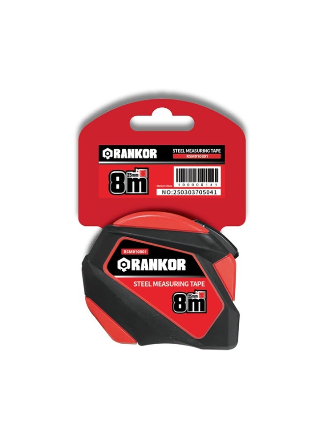 Rankor Advanced measuring tape / RSM910801,8m x 25mm, Ideal for Construction and DIY Projects - Image 1