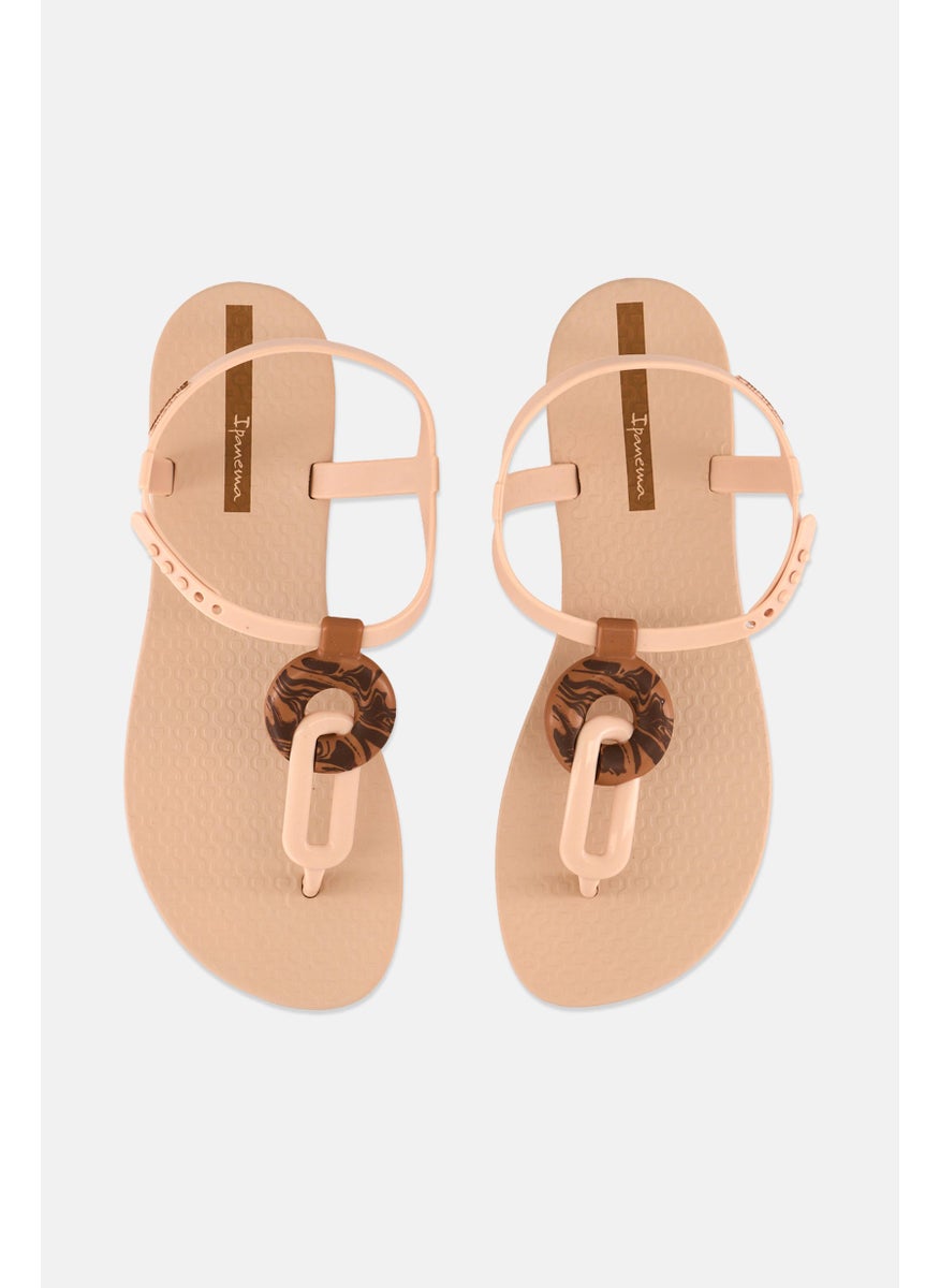 Ipanema Women Class Marble Adjustable Closure Sandals, Beige  - Image 3