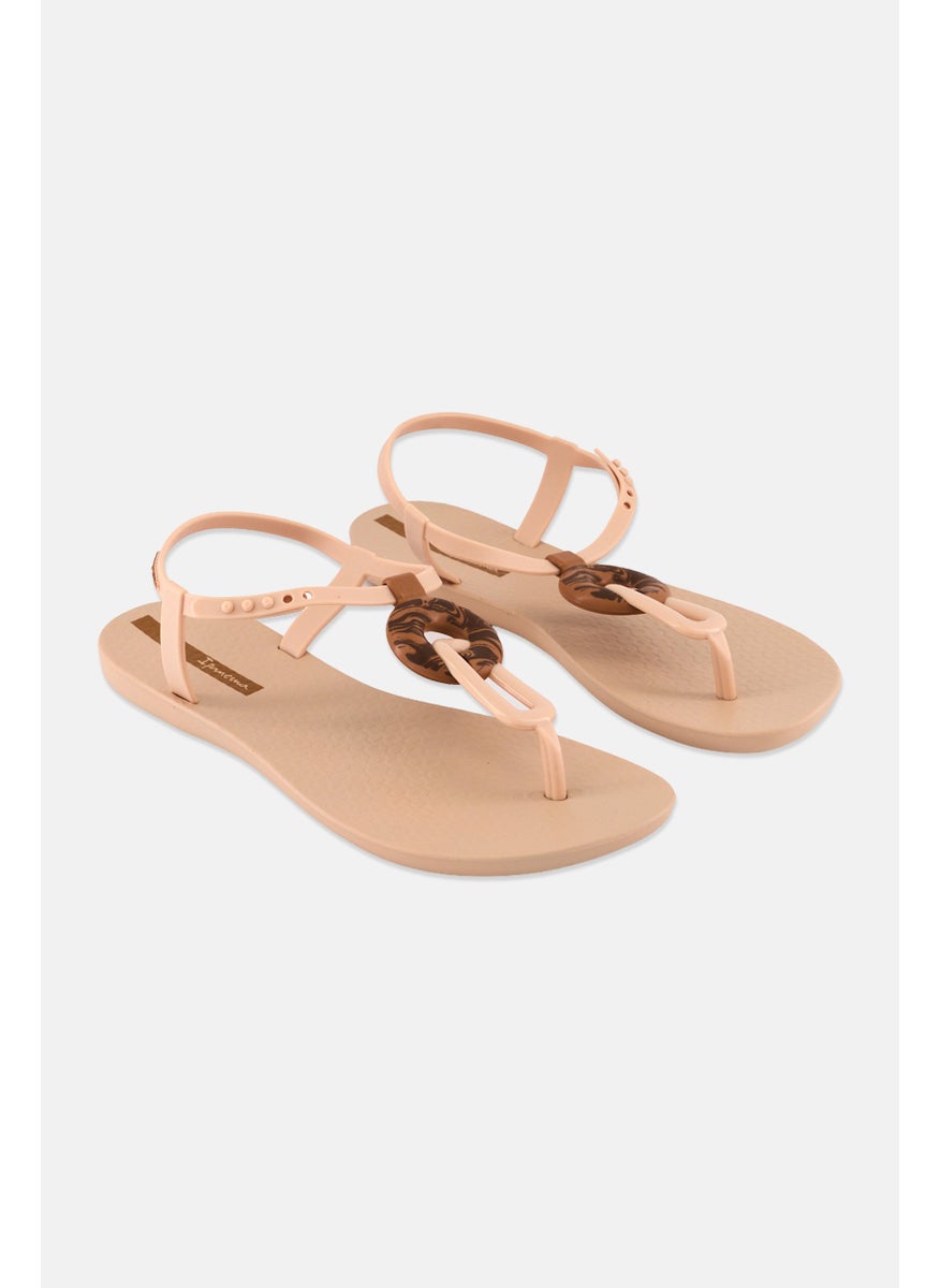 Ipanema Women Class Marble Adjustable Closure Sandals, Beige  - Image 1