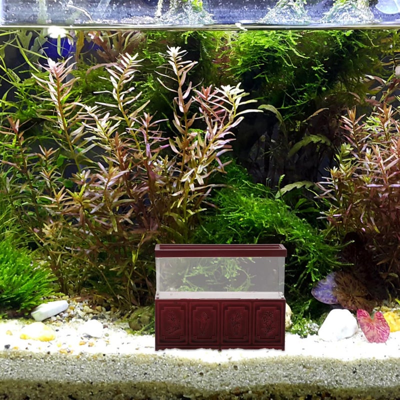 VOSAREA 12 Scale Mini Dollhouse Accessories - Vintage Fish Tank Aquarium Decoration for 12 Inch Dolls - for DIY Garden and Desk Decor 3x2 Inches - Image 5