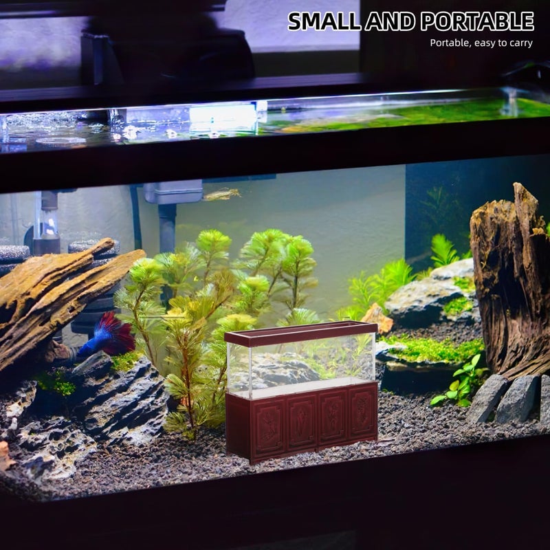 VOSAREA 12 Scale Mini Dollhouse Accessories - Vintage Fish Tank Aquarium Decoration for 12 Inch Dolls - for DIY Garden and Desk Decor 3x2 Inches - Image 4