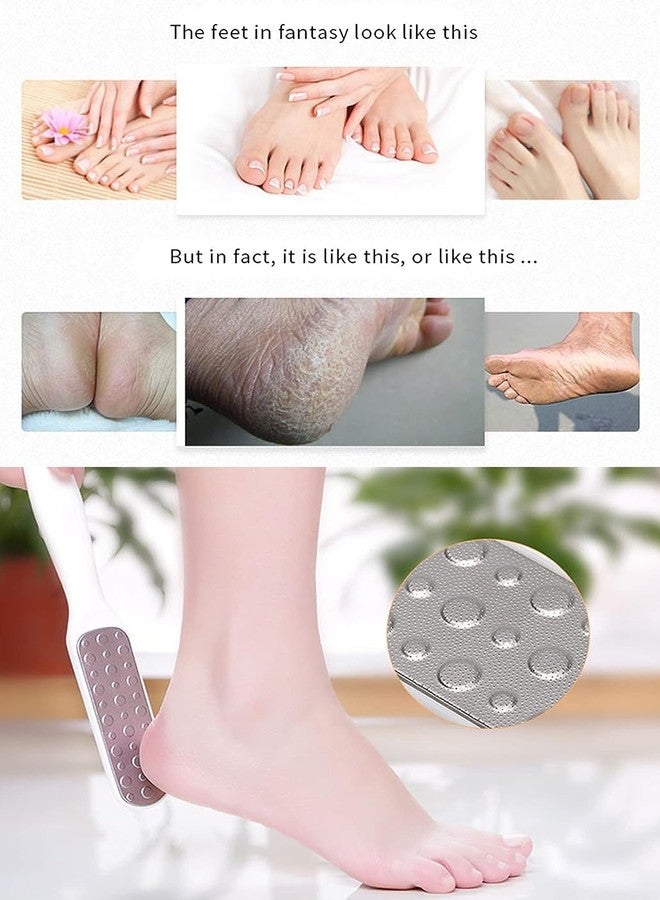 DORMICO Professional Double Sided Foot Filer for Dead Skin Callus Remover Cracked Heels Pedicure Scrubber Stainless Steel Foot File for Removing Dead Skin (Pink) - Image 4