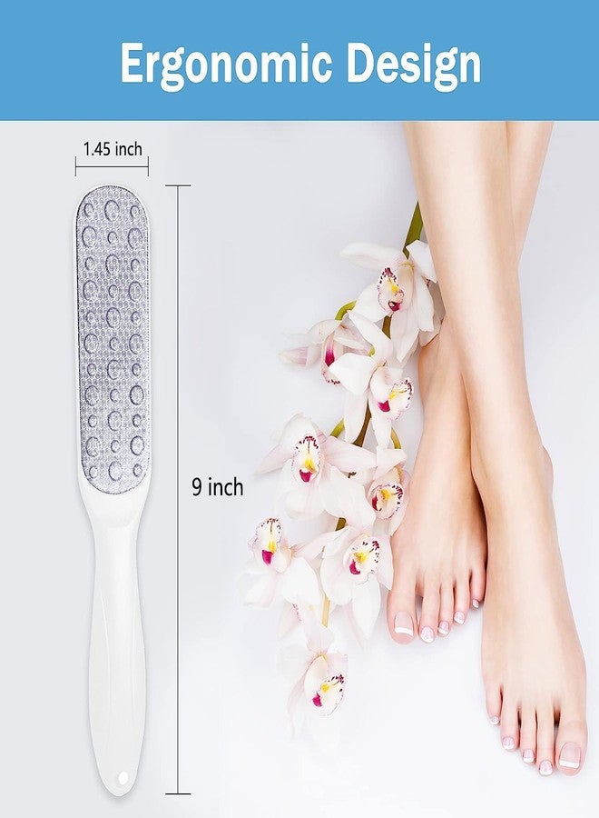 DORMICO Professional Double Sided Foot Filer for Dead Skin Callus Remover Cracked Heels Pedicure Scrubber Stainless Steel Foot File for Removing Dead Skin (Pink) - Image 3