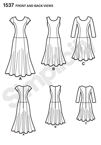 Simplicity نمط خياطة فستان نسائي مذهل من سيمبليسيتي 1537، الأحجام 10-18 - Image 3