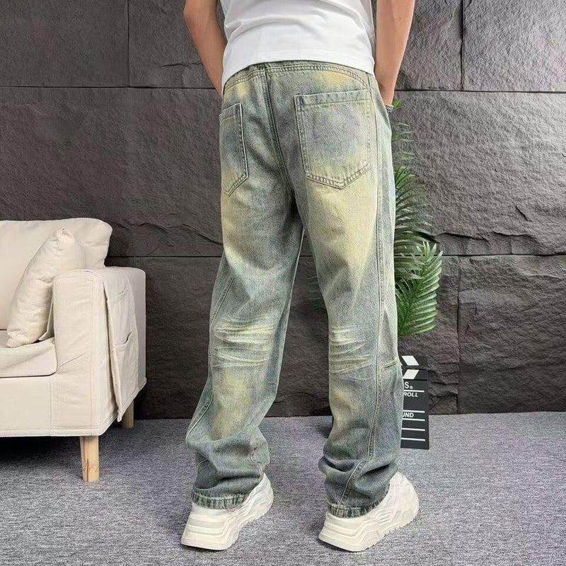 Unisex Classic Denim Jeans Loose Fit Daily Outdoor Wear - Image 4