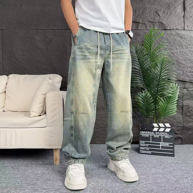 Unisex Classic Denim Jeans Loose Fit Daily Outdoor Wear - Image 5