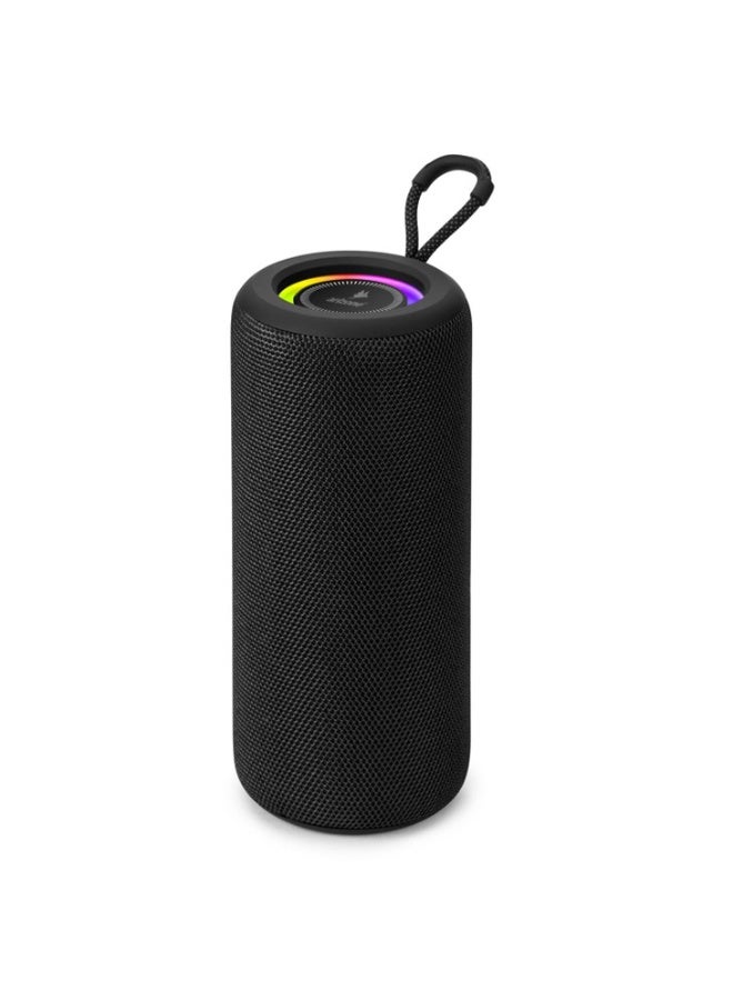 أريزون مكبر صوت بلوتوث أريزون AS-10 RGB | صوت قوي 10 واط | إضاءة RGB ديناميكية | مكبر صوت لاسلكي محمول | صوت جهير عميق | أسود - Image 1
