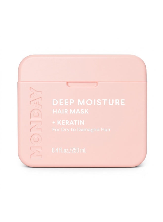 MONDAY Haircare Deep Moisture Hair Mask with Keratin for Dry to Damaged Hair - 250ml