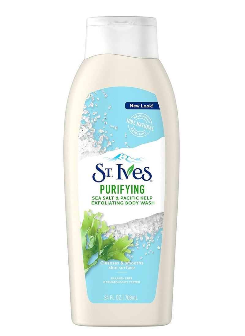 ST. Ives Purifying Sea Salt And Pacific Kelp Exfoliating Body Wash  - Image 1