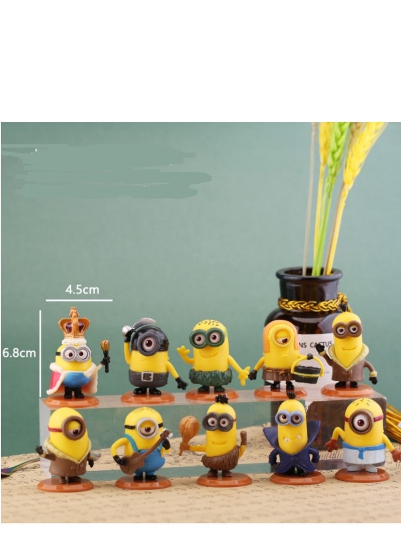 Y&D 10-Piece Despicable Me 2 Minion Action Figure Set 