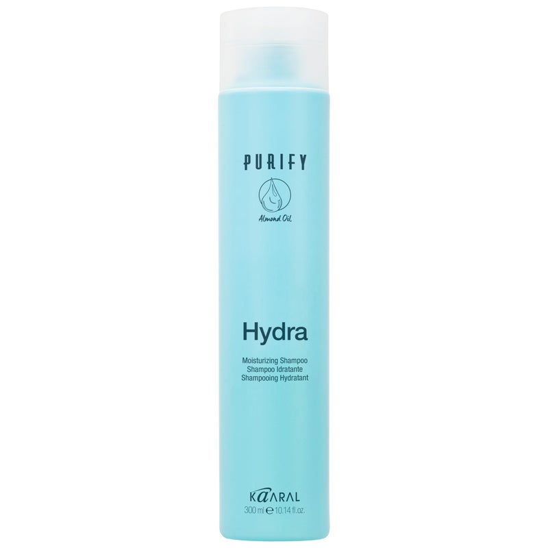 Kaaral Purify Hydra Moisturizing Shampoo - Natural Hydrating Care for Dry or Color Treated Hair - Safe for Women and Men - Softens and Revives Hair - Professional Quality Formula - 300ml - Image 1
