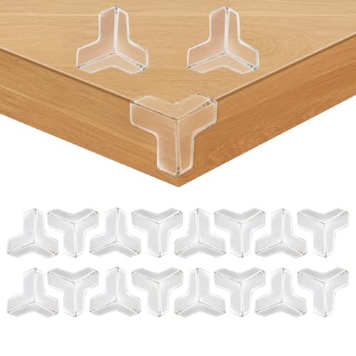 YIIFELL 16 Corner Protector Baby TShape Table Protectors for Baby Corner Protector Guards Clear Corner Protectors for Furniture Corner Protectors Corner Guards Baby Proof Corner Covers Baby Safety - Image 1