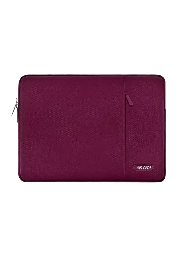 Mosiso Tablet Sleeve Case Compatible With iPad 10Th 10.9 Inch Air 5Th 10.9 Pro 11 M2 9 8 7 10.2 Air 4 10.9 Air 3 10.5 9.7 Polyester Vertical Bag Wine Red - Image 1