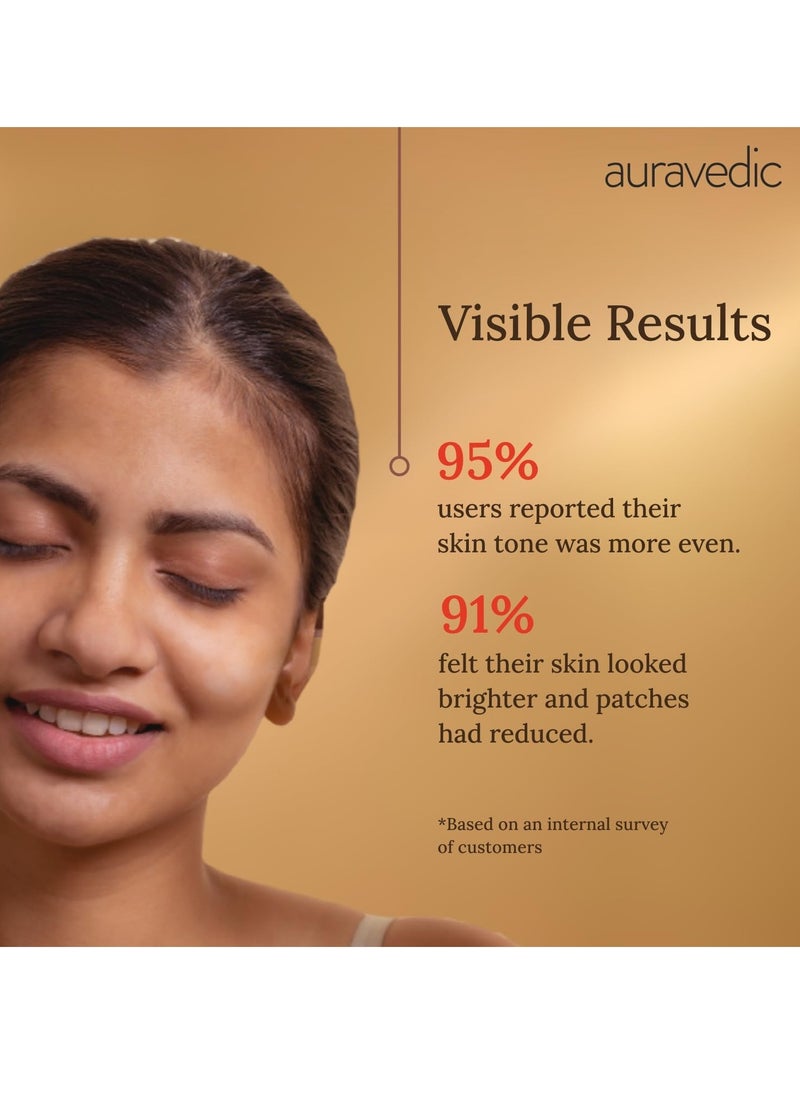 Auravedic - De Tan Face Cream | Ayurvedic Facial Moisturizer | Helps Reduce Tanning & Sun Damage | Natural Beauty Recipe with Papaya & Turmeric | 3.53 Oz/100 g - Image 1