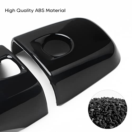 DLOVEG Car Door Handle Cover Compatible for 2015-2022 2023 2024 Nissan Murano Accessories for 2016-2022 2023 Maxima Black Door Handle Ptetector with 2 Smart Key Holes - Image 5