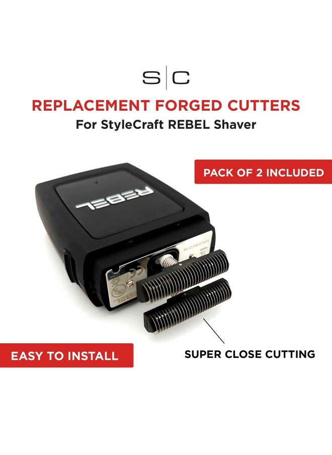 Stylecraft Tylecraft Replacement Rebel Shaver Set Of 2 Stainlesssteel Cutter Blades  - Image 4