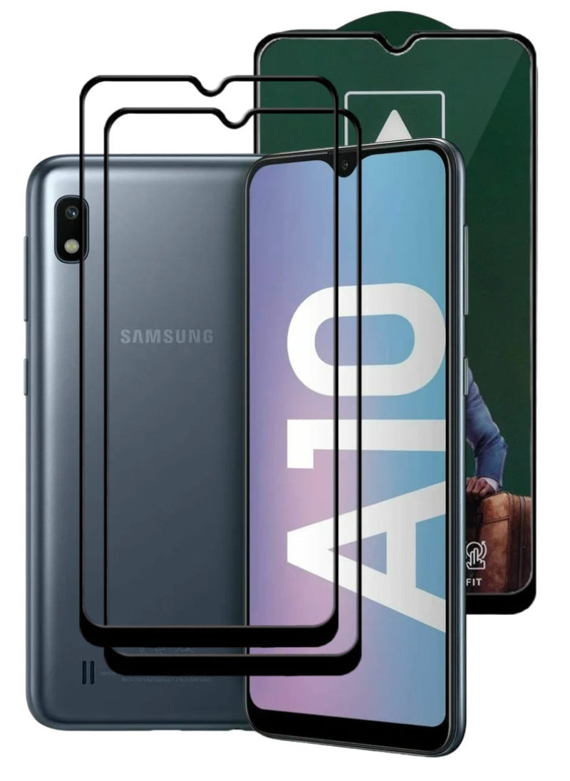 ACLIX 2 Pieces Antistatic ESD Dustproof Premium Quality High Definition Tempered Glass Screen Protector Designed For Samsung Galaxy A10 - Image 1